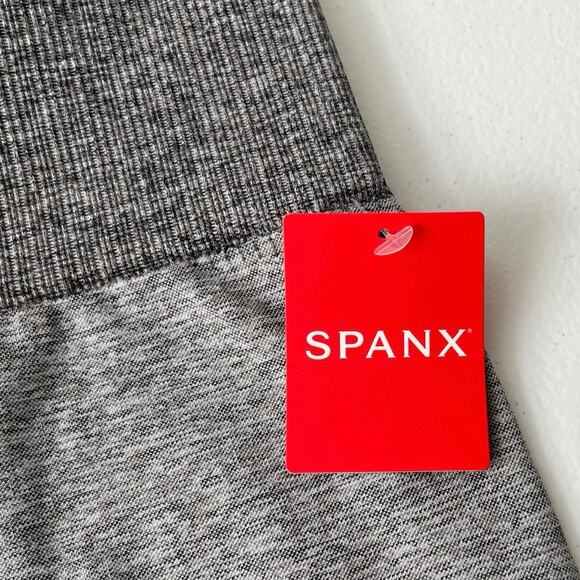 Spanx Seamless Sculpt Leggings Shapewear in Spacedye Cloudy Grey Large NWT - Picture 8 of 13